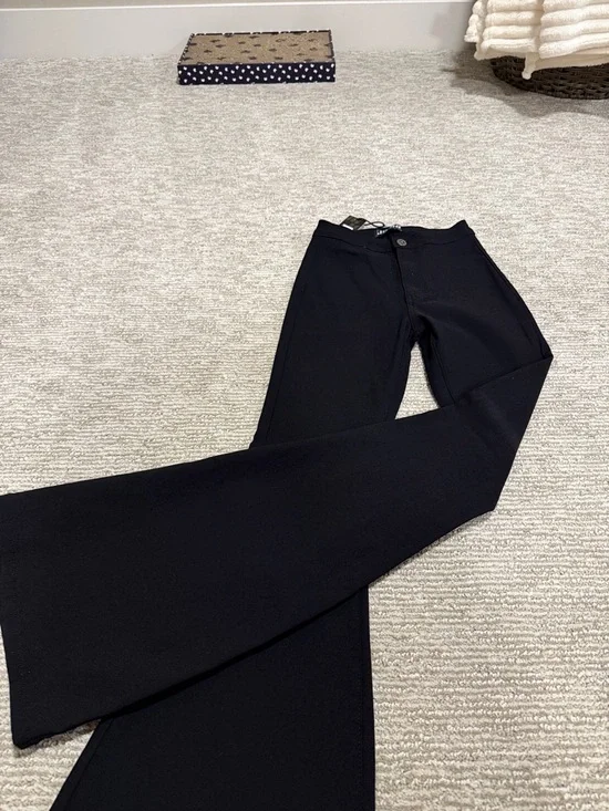 Black High-Waist Bell Bottoms - Picture 2 of 6